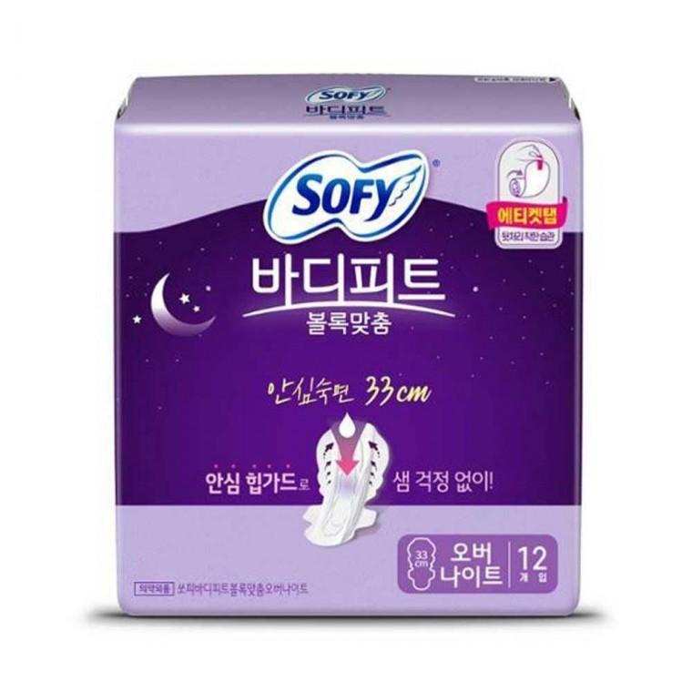 쏘피 바디 피트 안심숙 면 33 오버 나이트 12 입