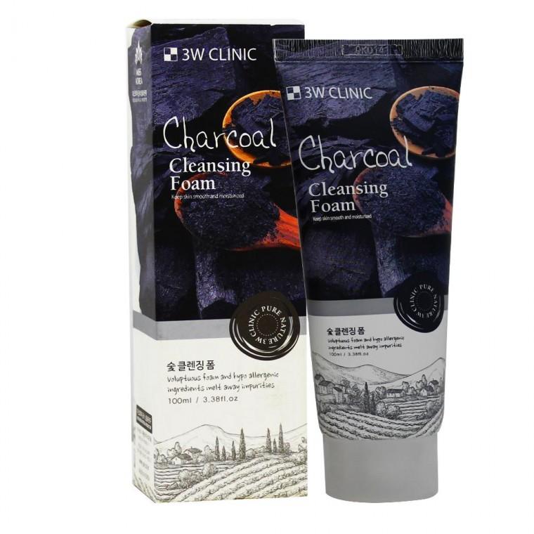 3W클리닉 숯 클렌징폼 100ml