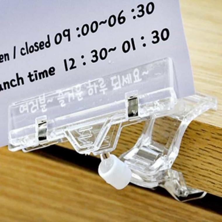 POP집게 2개입 클립집게 집게클립 POP꽂이
