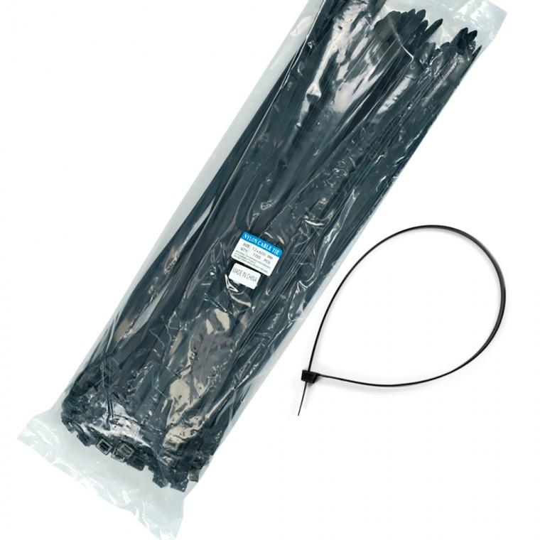 킴스팜팜 케이블타이 블랙 12x600mm 약100개입 전선 배선정리 케이블밴드 타이밴드