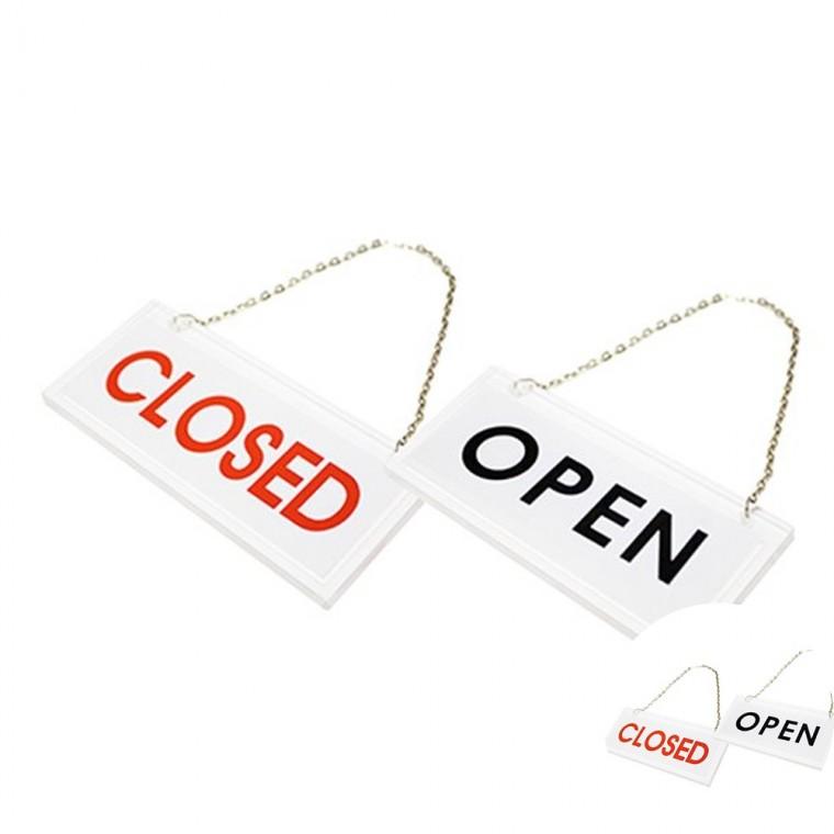 OPEN CLOSED 아크릴 표시판 도어사인 안내판