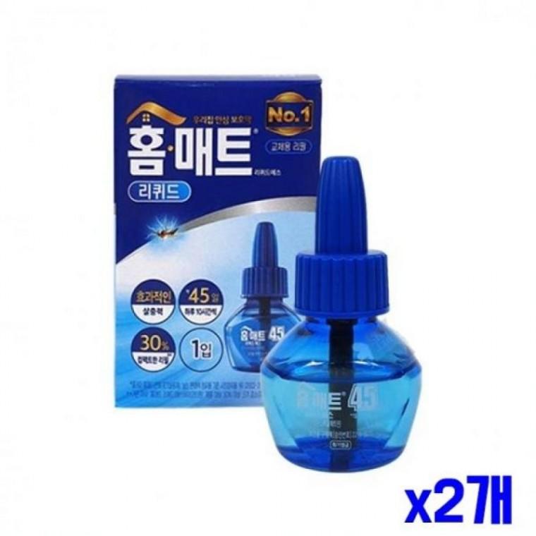 리퀴드 훈증기 전용 모기매트 리필 29ml 45일 x2개