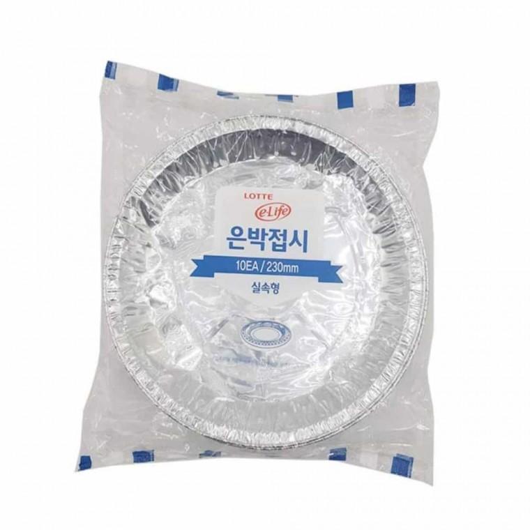 은박접시 230mm 10p 캠핑그릇 음식용기 일회용접시