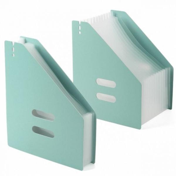 도큐먼트화일 도큐먼트파일 확장형 아코디언 파일정리함 민트