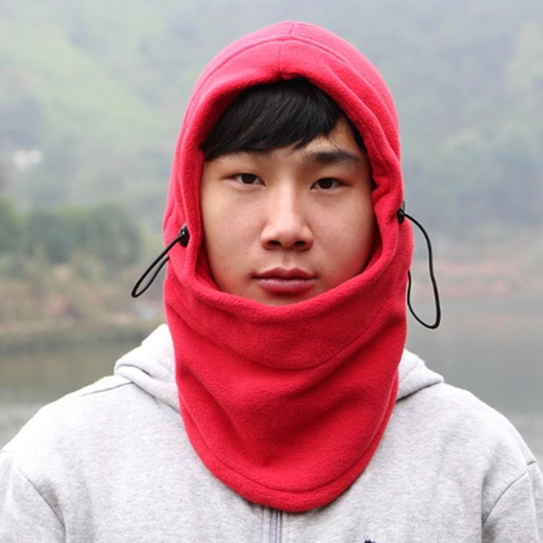 방한 마스크 넥워머 바라클라바 레드 남성 방한바라클라바 겨울낚시워머