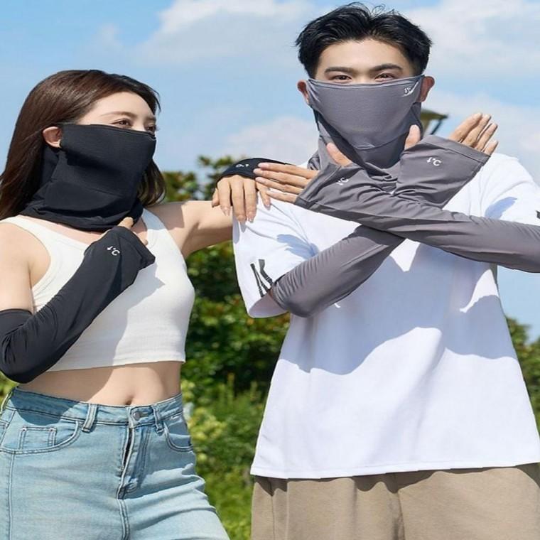 남녀공용 슬림 360도 자외선차단 쿨링마스크 쿨토시 구성