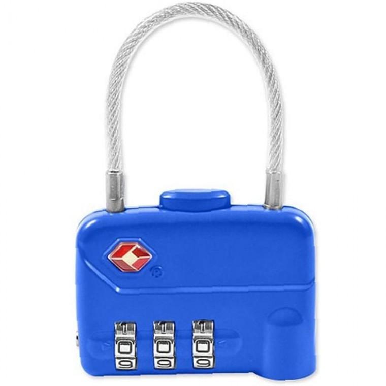 TSA 파워형안전 원터치 3중번호 와이어 자물쇠 CLUTCH