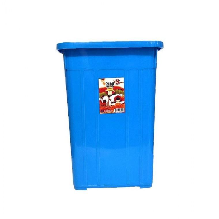미성플러스 스마트 웰빙사각휴지통3호(15L)본체만(뚜껑X)
