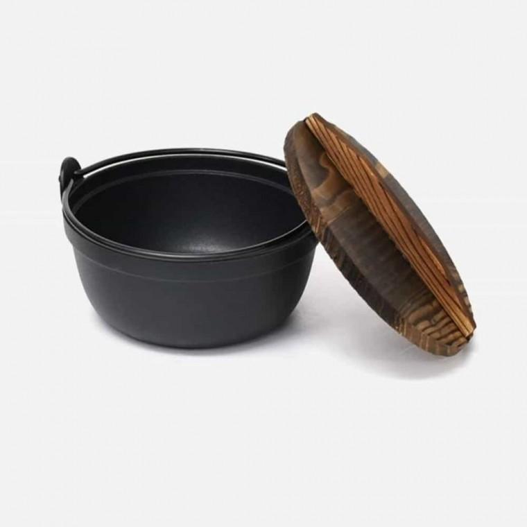 전골냄비 나무뚜껑 세트 27cm 인덕션냄비 샤브샤브냄비 업소용냄비