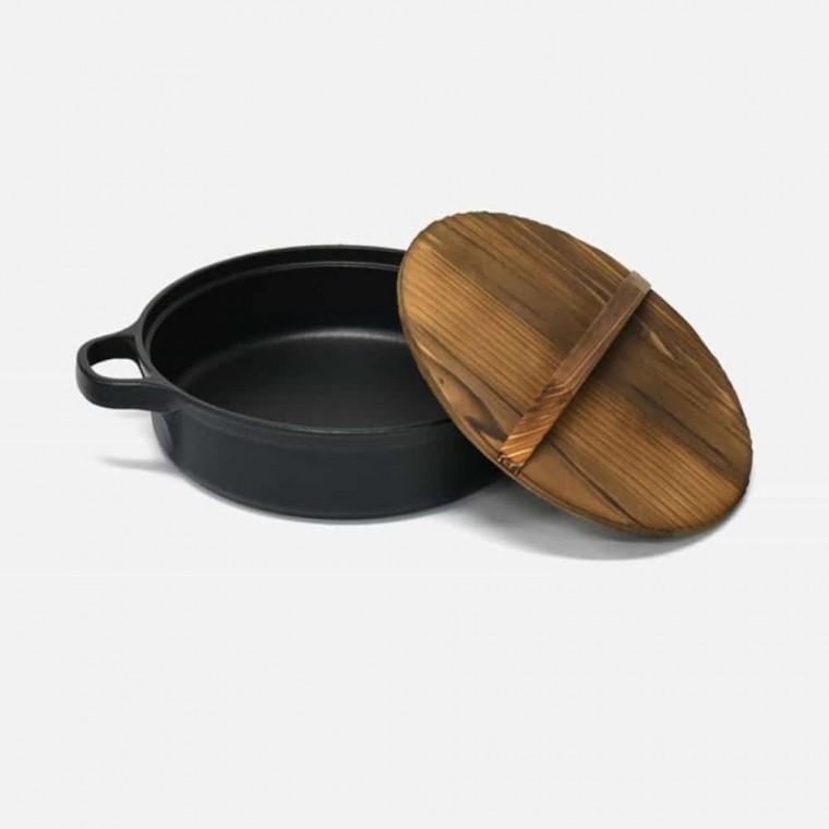 전골냄비 뚜껑 세트 30cm 밀푀유나베냄비 무쇠주물냄비 무쇠주물팬