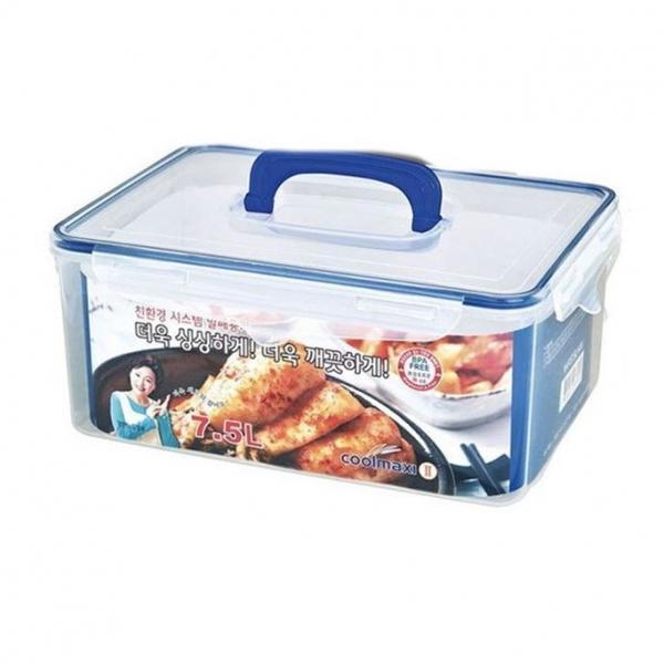 쿨맥시 밀폐용기 김치통 정리 반찬통 사각 60호 7.5L