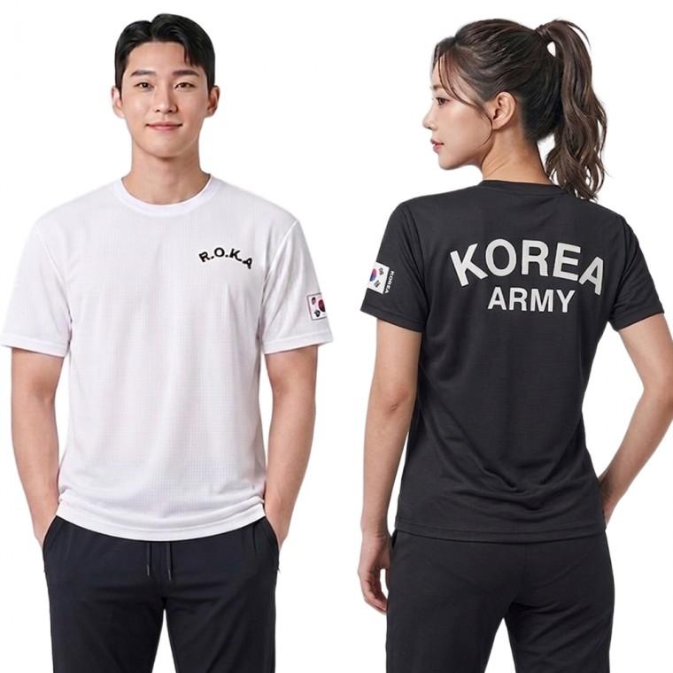 ROKA 로카티 쿨링 기능성 반팔티 군대 PX 아미 군용 밀리터리 군인 커플티 단체 반티