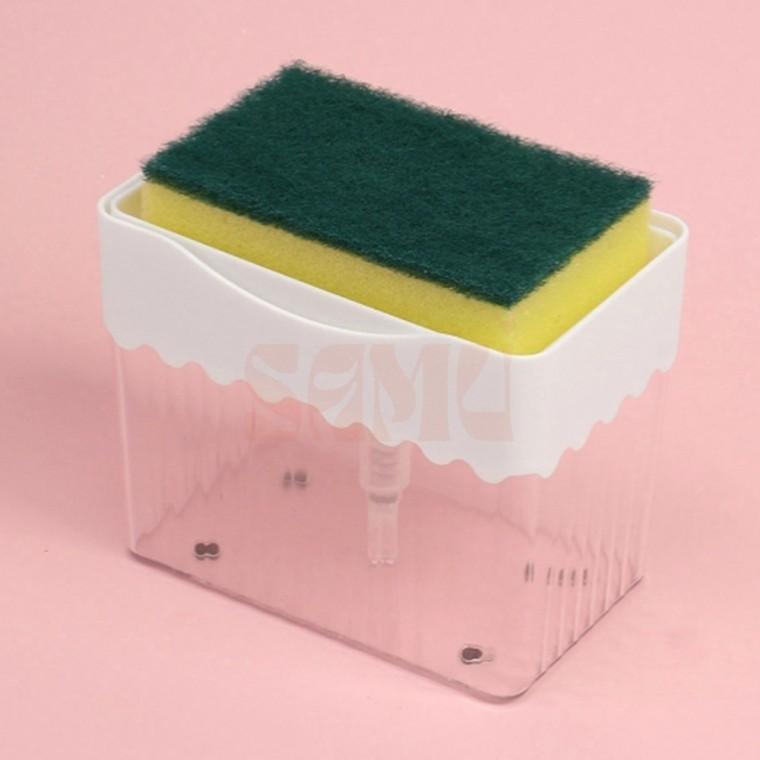 세제공급 수세미 거치대 화이트 깔끔디자인 편리한주방걸이