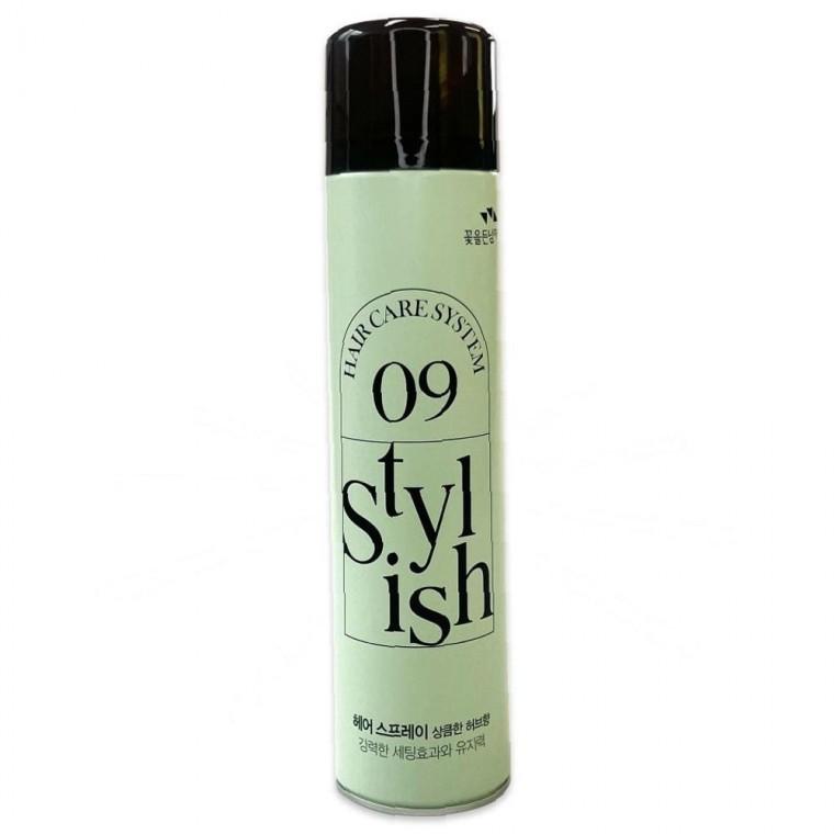 꽃남 스타일리쉬 매끈 09 헤어스프레이 허브향 300ml -O