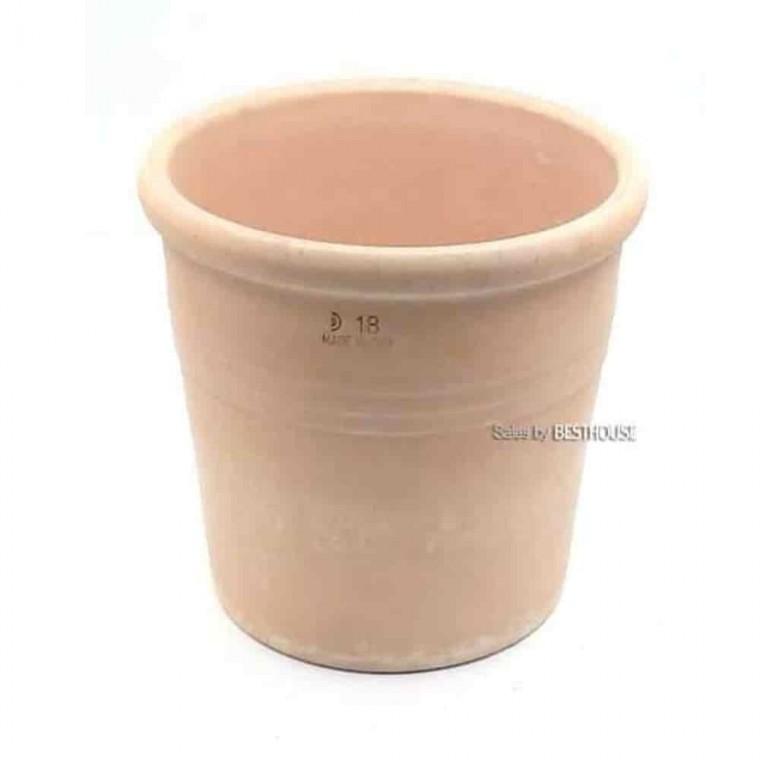 장미베고니아꽃화분 플랜트화분 하트호야화분 토분화분 실린더 23x19 베이지