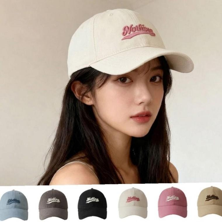 남여공용 영문 자수 레터링 포인트 데일리 캐주얼 야구 볼캡