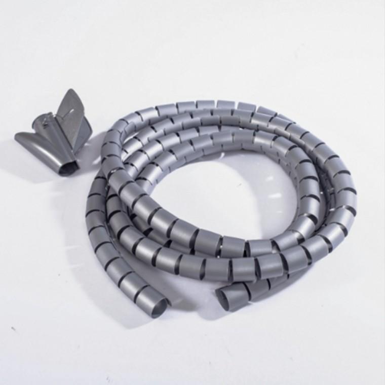 전선정리 스네이크 3m 커버 최대지름 32mm 그레이 배선정리 코드정리