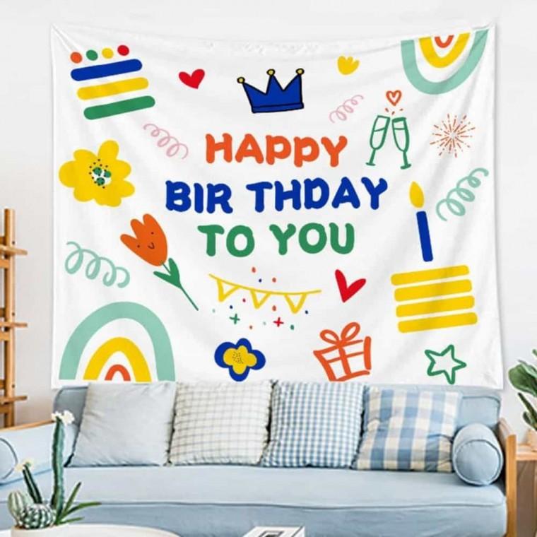 패브릭 생일포스터 생일장식 생일현수막