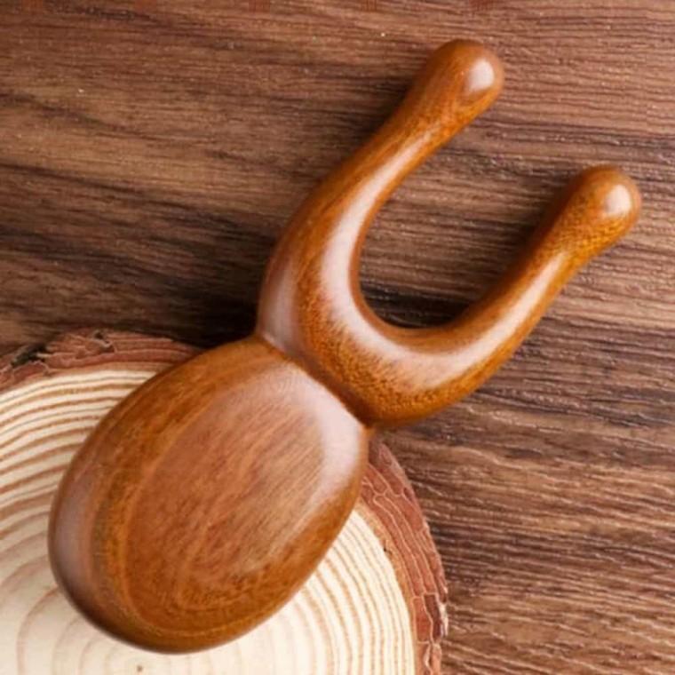 두피 괄사마사지빗 나무괄사 얼굴괄사마사지