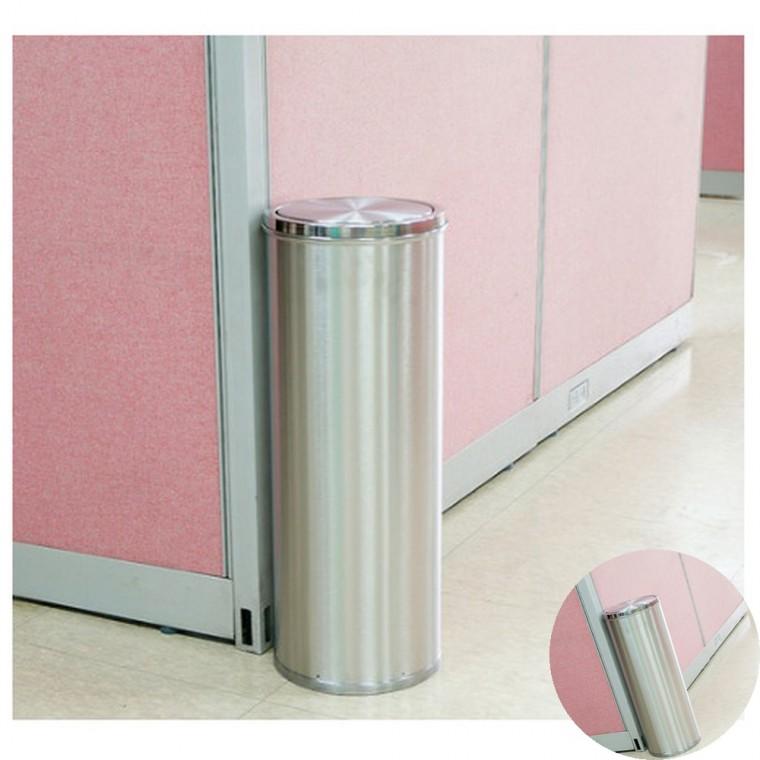 스텐 휴지통 45L 300 x 700 일반쓰레기통 공공쓰레기통 야외휴지통