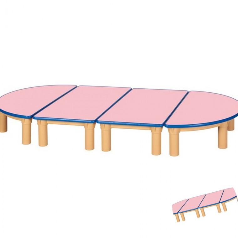 분홍 책상 기본다리 290mm 유치원테이블 유아용테이블 어린이집좌식책상