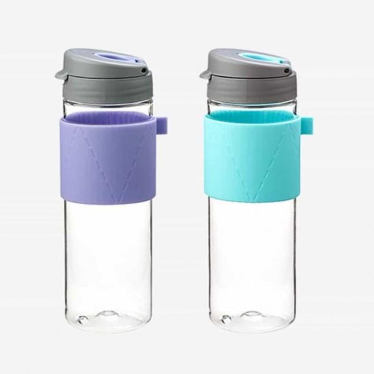 티보틀 물병 550ml 투명보틀 거름망물병 휴대용물병