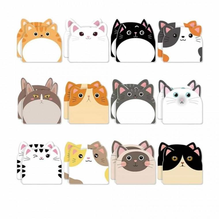 고양이 점착메모지 360매 사무실메모지 책갈피메모지