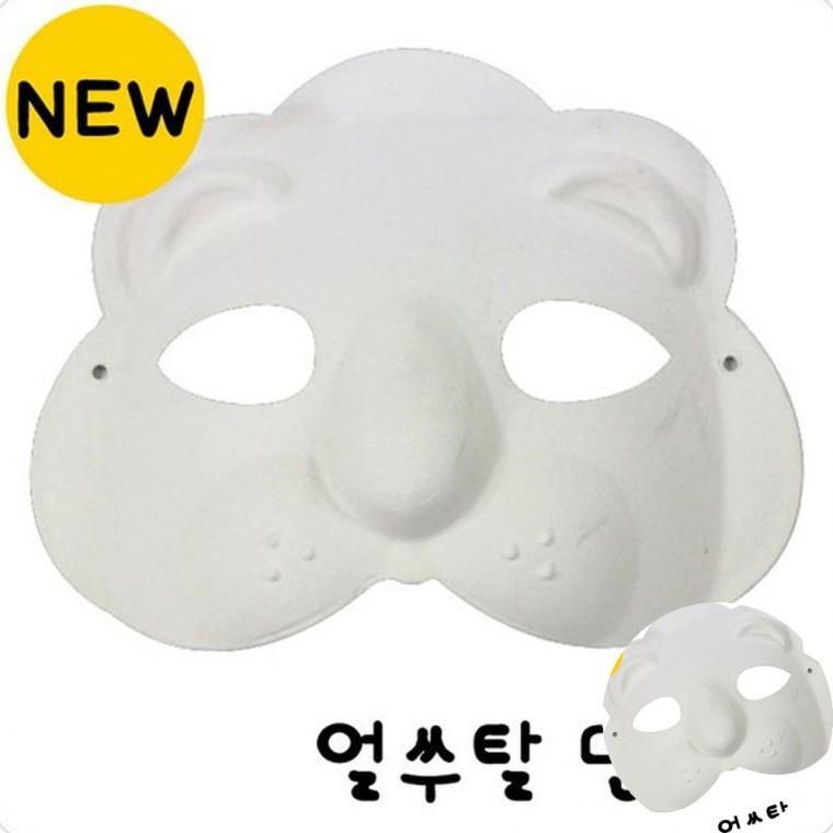 사자탈 10개세트 동물가면만들기 탈만들기키트 종이가면