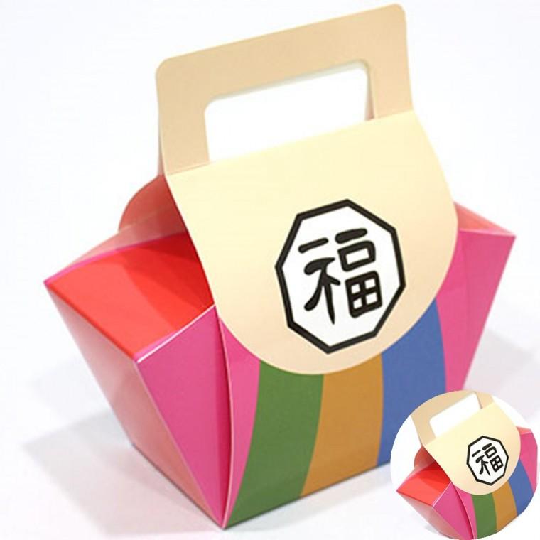 색동바구니상자 2장 전통선물상자 선물박스 포장상자