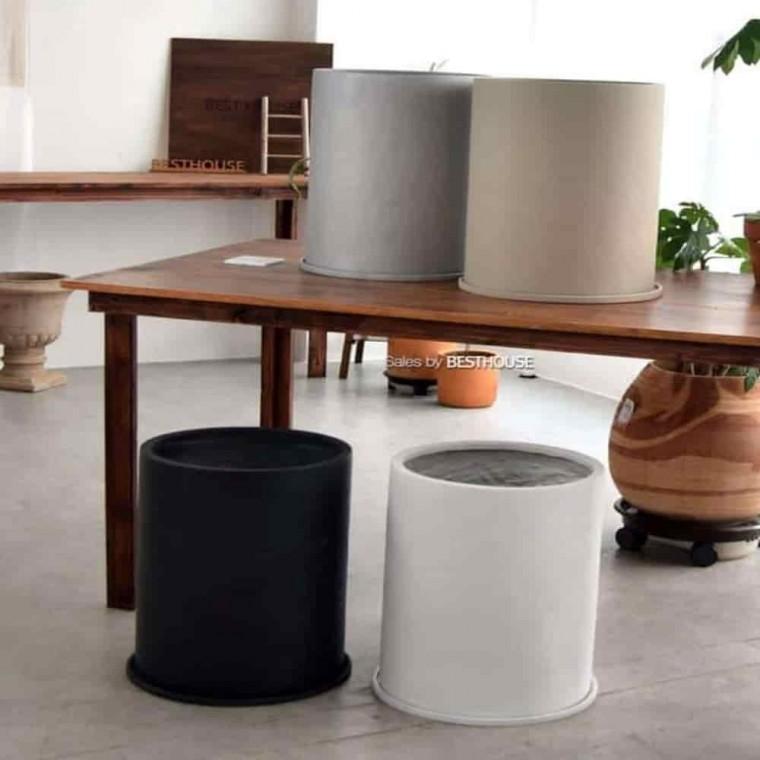 사무실화분 사각화분 테라스화분 수지화분 원통 대 34x45