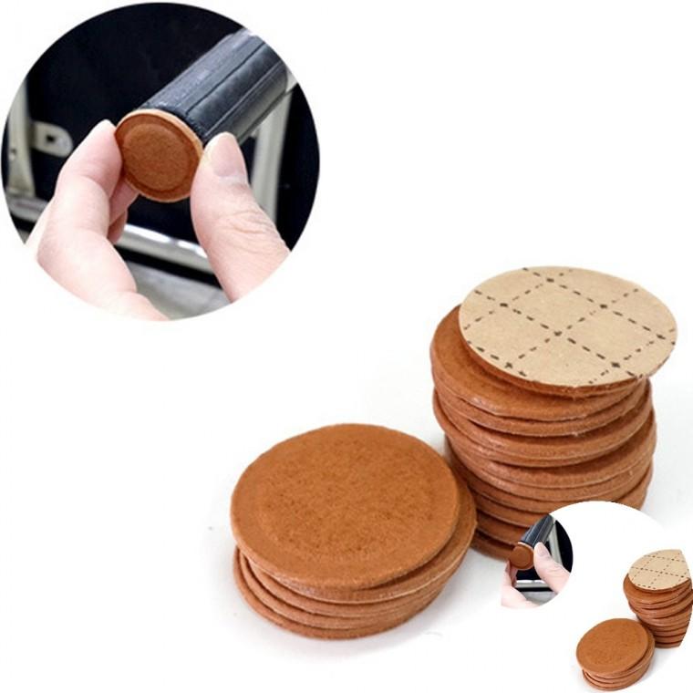 펠트가드 원형 30mm 16매입 가구보호패드 식탁다리커버 소음방지패드