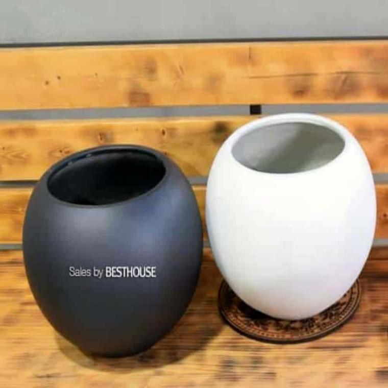 원형팽이화분 디자인화분 예쁜화분 수지화분 단지 마블 20x24