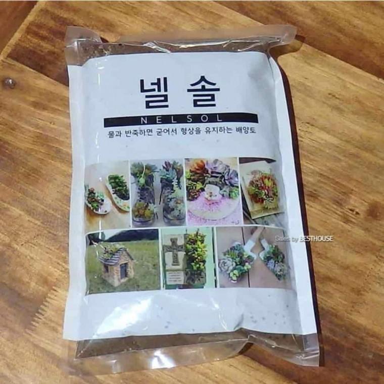 다육이공예 굳는흙 홈가드닝 배양토 넬솔 1L