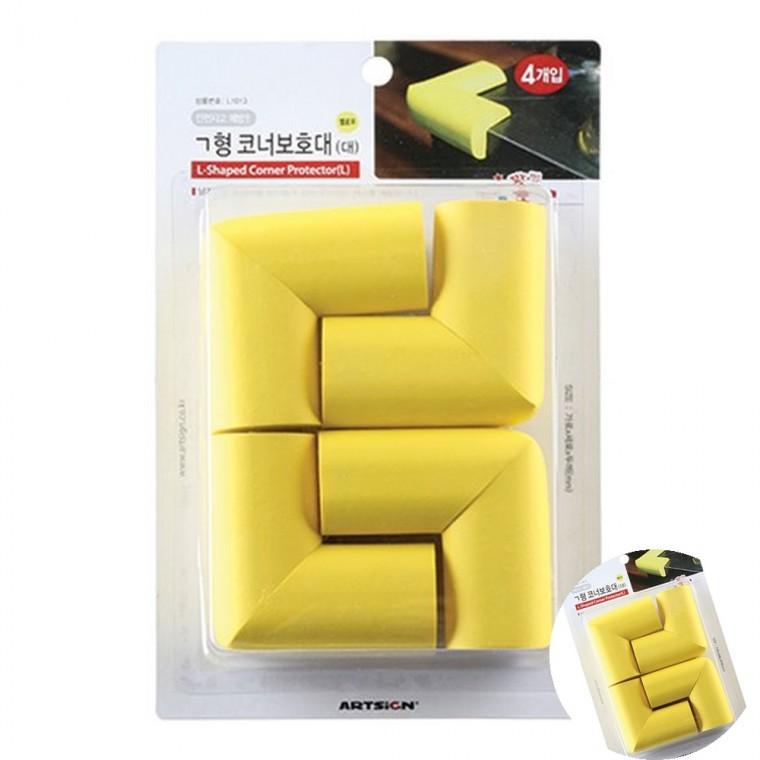 코너보호대 옐로우 대 아기안전용품 가구모서리보호 모서리가드