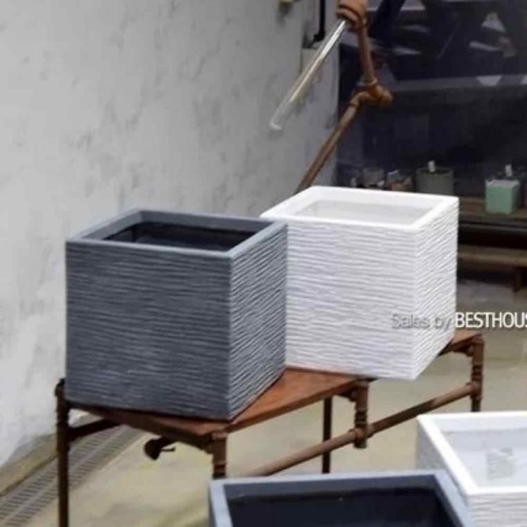 프라스틱화분 사각형화분 인테리어화분 FRP화분 정사각 32x30