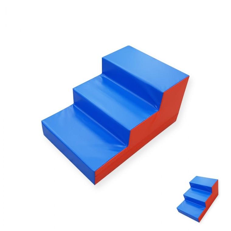 3단계단매트 90 x 60 x 45cm 놀이매트 놀이계단 PU매트