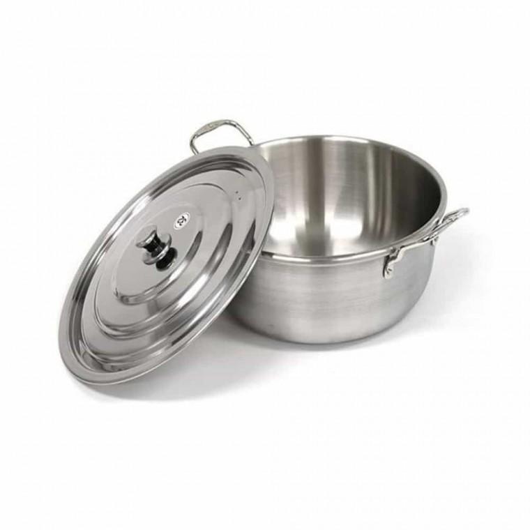스텐 대형 국솥 30cm 인던션곰국냄비 통삼중곰솥 감자탕냄비