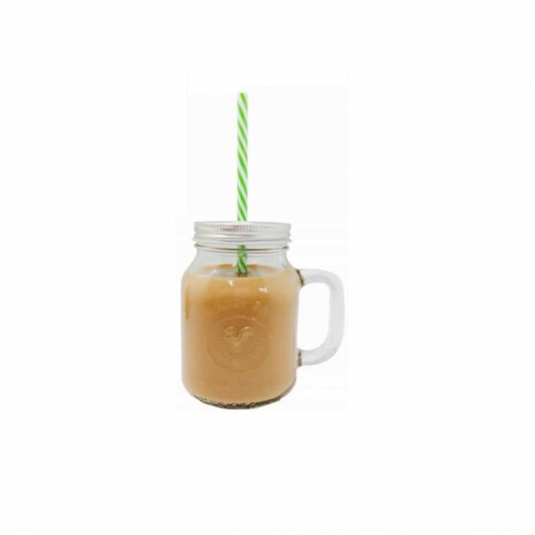 유리머그컵 600ml 브런치카페에이드잔 아이스드링크잔 손잡이유리컵