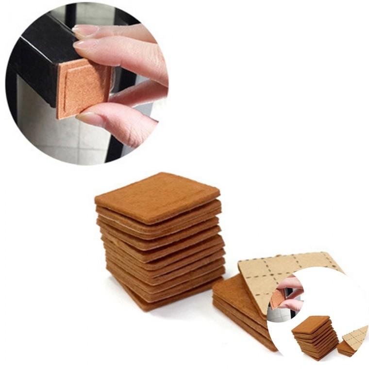 펠트가드 사각 30mm x 30mm 16매입 가구발패드 바닥보호매트 바닥보호