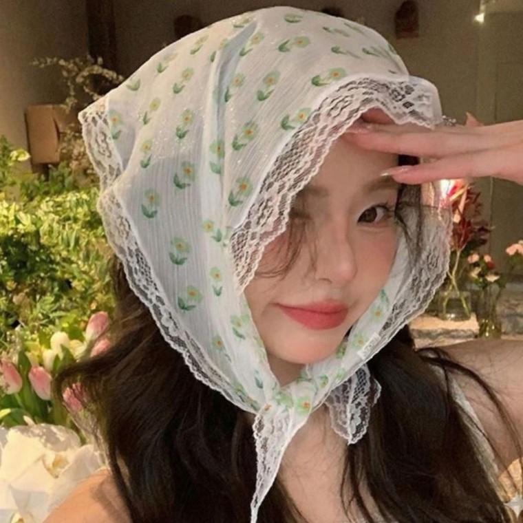 5컬러 깔끔한 코디템 러블리 플라워무드 헤어밴드 커치프