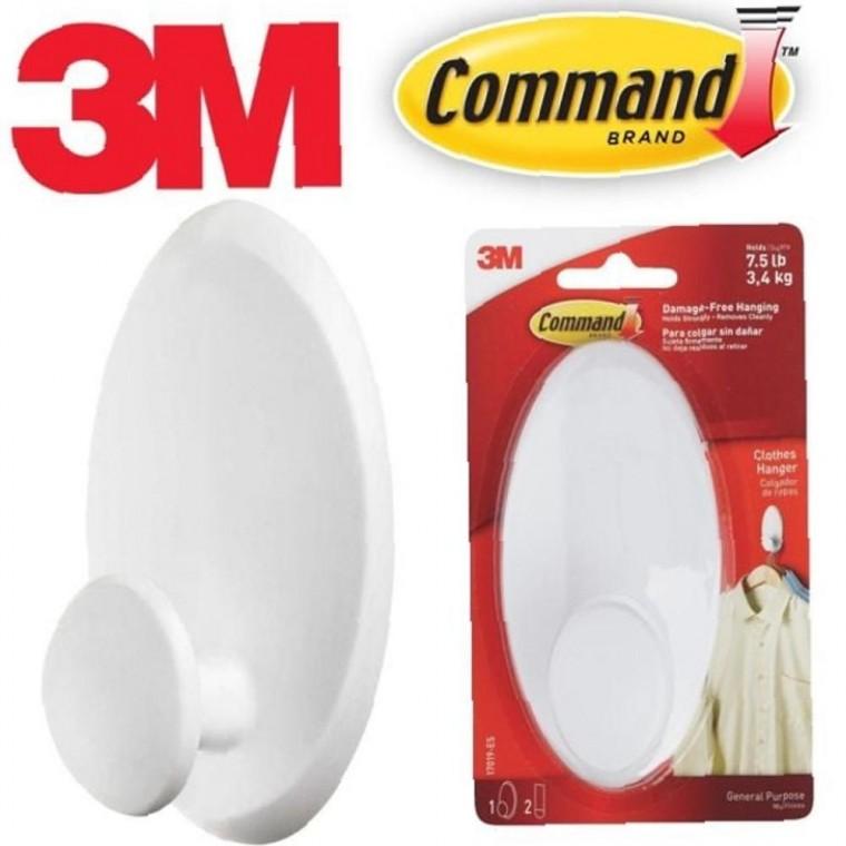 3M 매끈 코멘드 강력부착 초대형 옷걸이 후크걸이