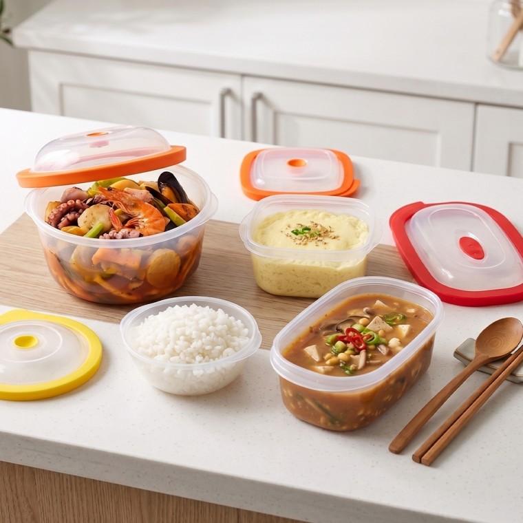 전자레인지 계란찜기 스팀쿠커 BPA FREE 국산 실리콘 밀폐용기 8종