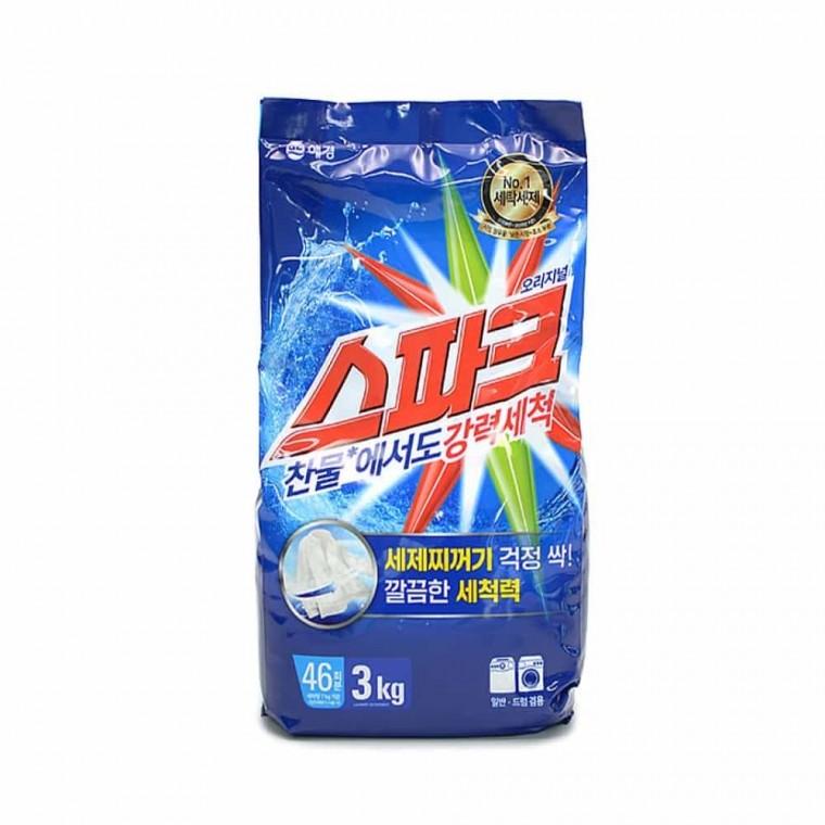 찬물 세탁세제 드럼겸용 3kg 리필 드럼용세제 찬물용세탁세제 세탁세제스파크