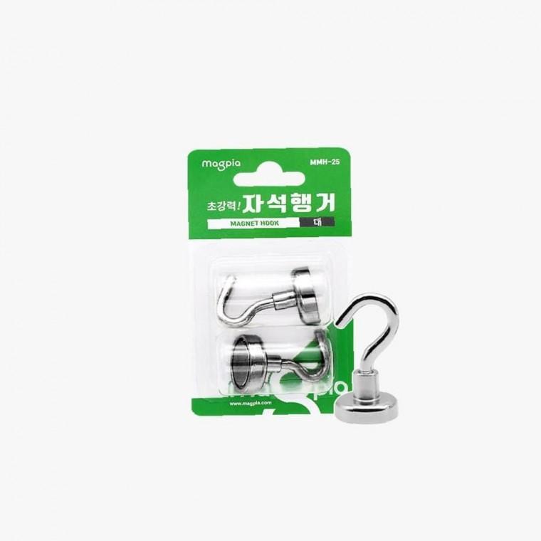 마그피아 정돈형 초강력 자석행거 대 25mm 2개입