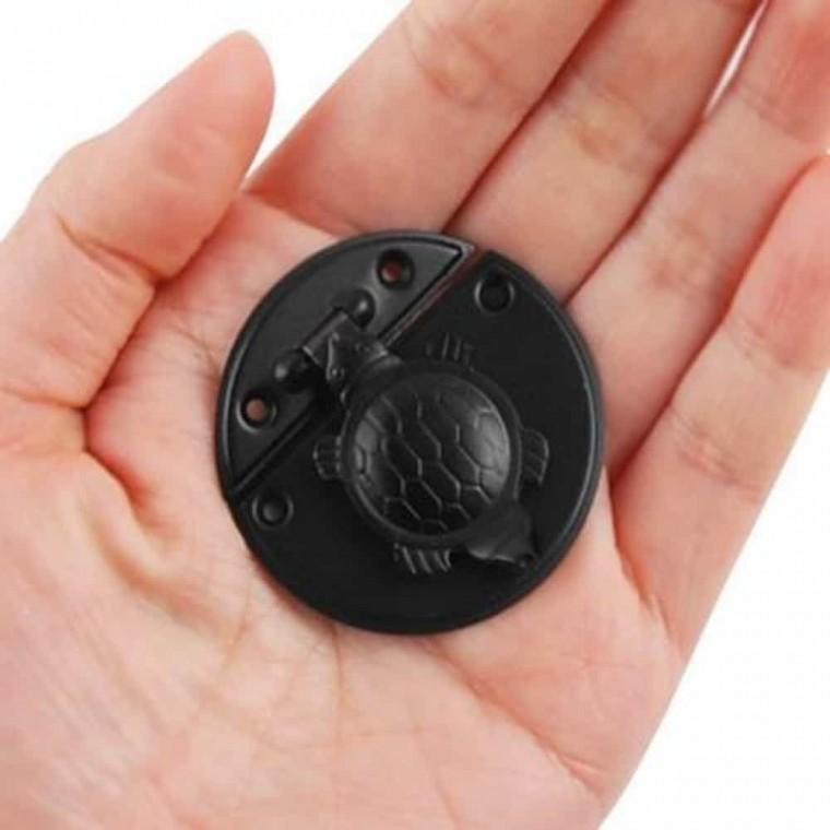 가구 앞장식 원형거북이 43mm 흑색 행운의거북이 자라손잡이 거북이가구장식