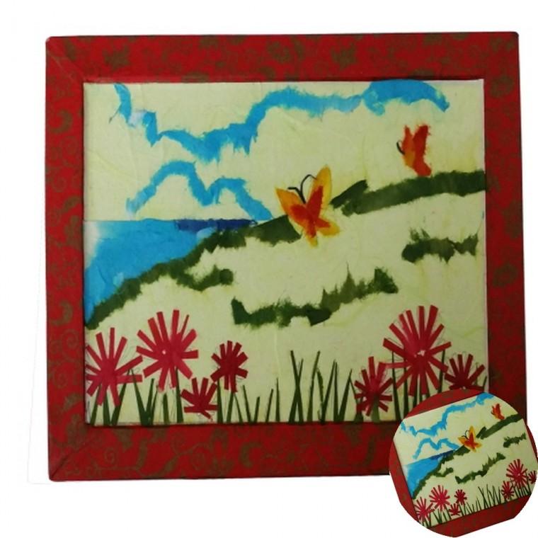 한지그림 풍경 공예체험 만들기세트 수업재료