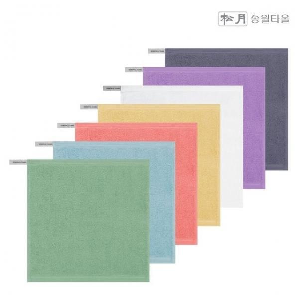 송월타올 30수 컬러 고리손수건30 5장