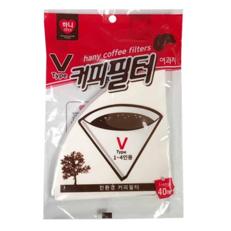 커피필터여과지 v형 커피종이필터 커피드립필터