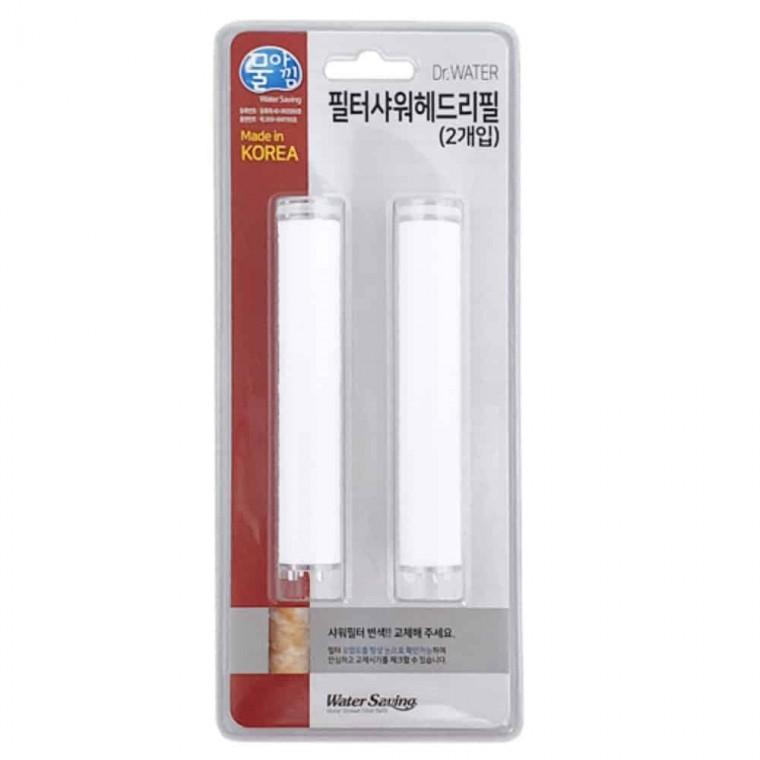 필터샤워헤드 리필 2P 워터필터 샤워필터기