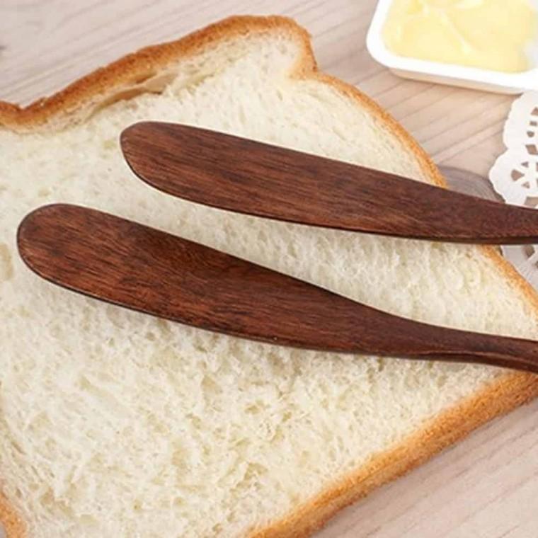 옻칠 우드 버터나이프 2P 잼스푼 잼칼